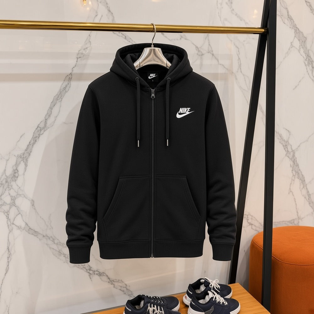 Ανδρική Ζακέτα με Κουκούλα Nike Μαύρο