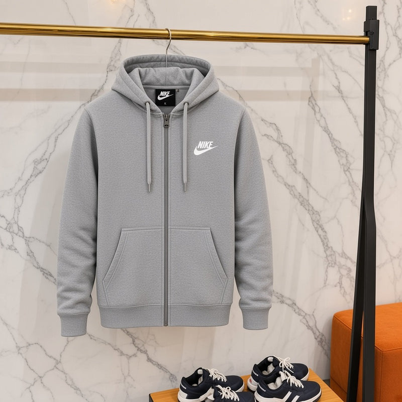 Ανδρική Ζακέτα με Κουκούλα Nike Γκρι