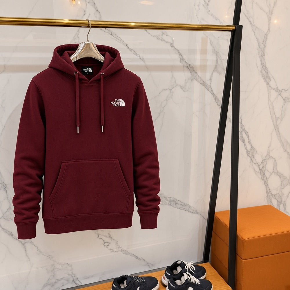 Ανδρικό Φούτερ με Κουκούλα The North Face Μπορντό