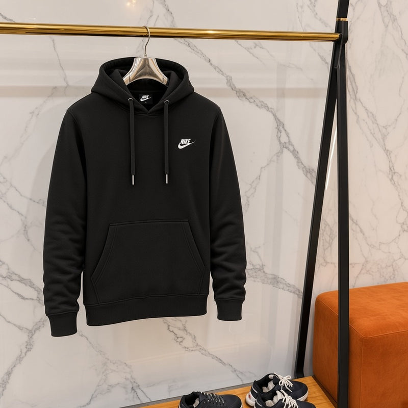 Ανδρικό Φούτερ με Κουκούλα Nike Μαύρο