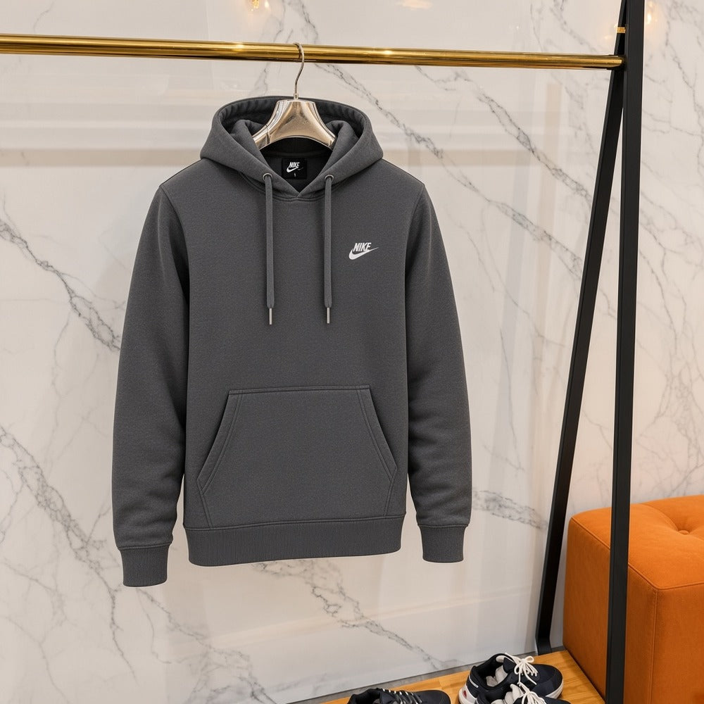 Ανδρικό Φούτερ με Κουκούλα Nike Σκούρο Γκρι