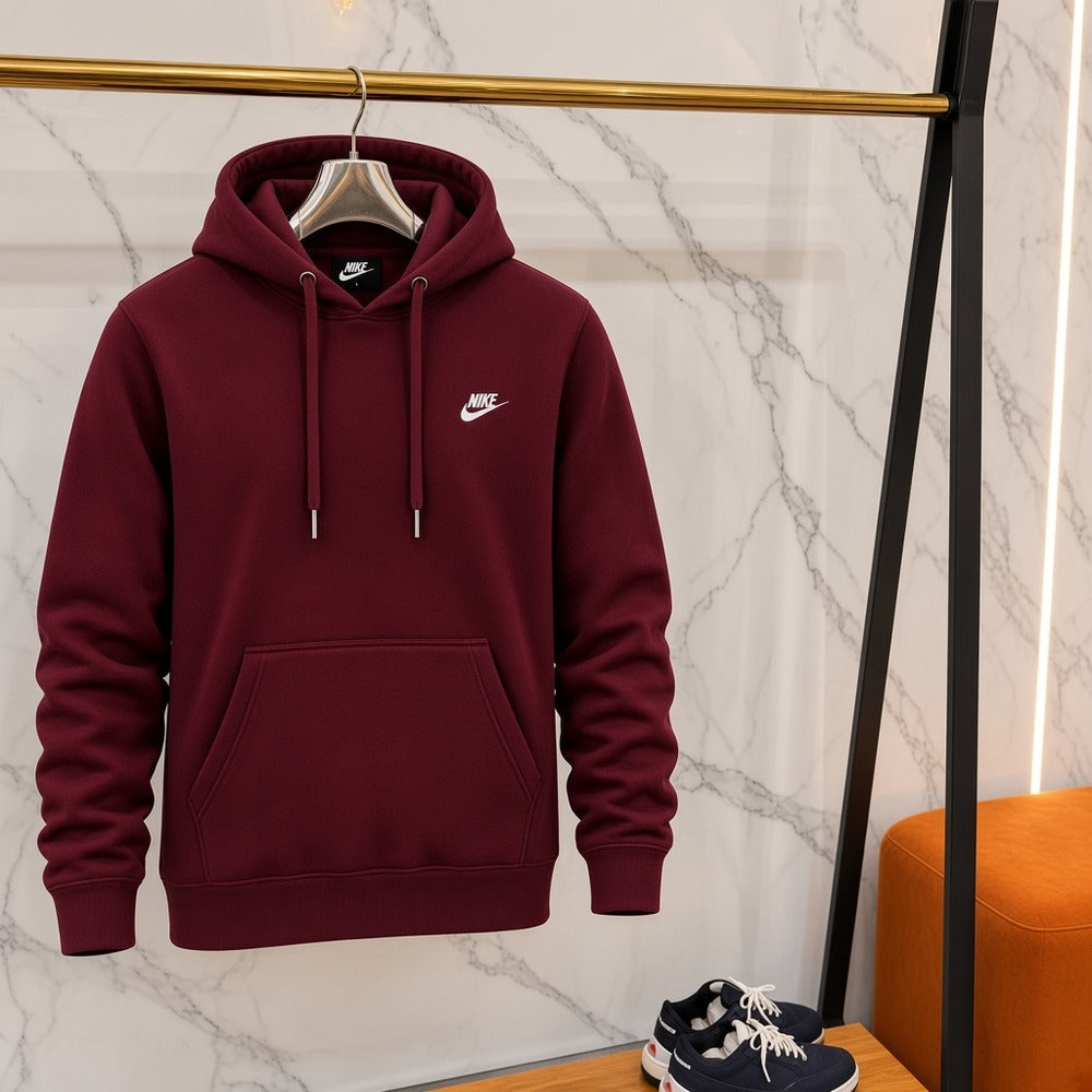 Ανδρικό Φούτερ με Κουκούλα Nike Μπορντό