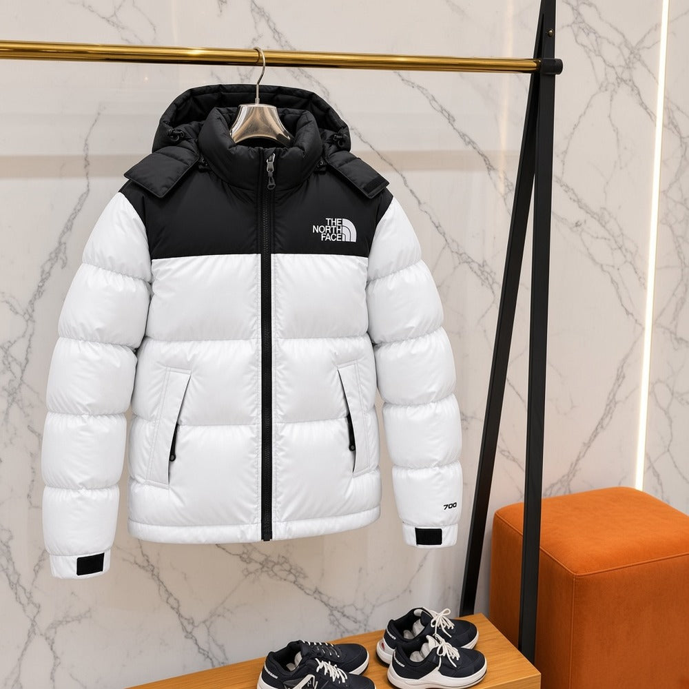 Ανδρικό Puffer Μπουφάν The North Face Λευκό / Μαύρο