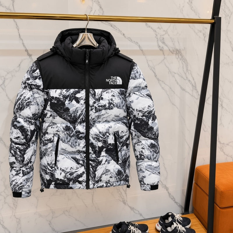 Ανδρικό Puffer Μπουφάν The North Face Mountain Print