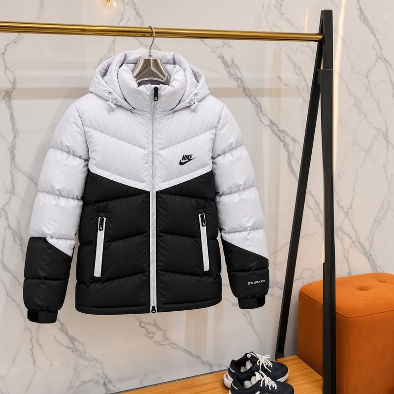 Ανδρικό Puffer Μπουφάν Nike Λευκό / Μαύρο