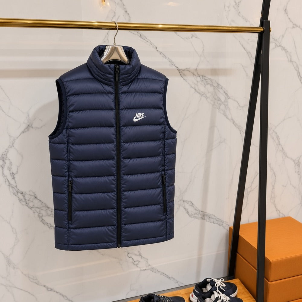 Ανδρικό Puffer Γιλέκο Nike Μπλε Σκούρο