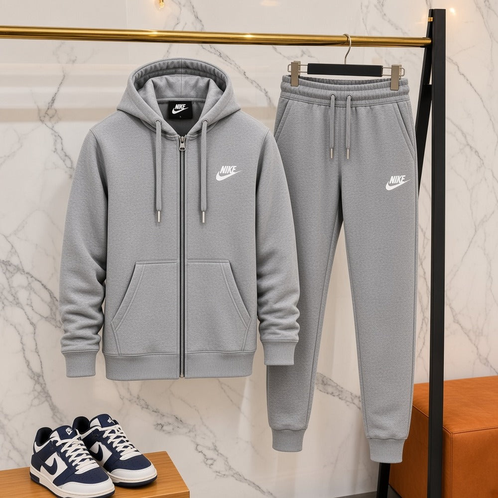 Ανδρικό Σετ Φόρμας Nike με Ζακέτα Γκρι