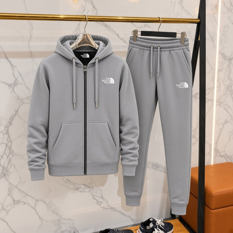 Ανδρικό Σετ Φόρμας The North Face με Ζακέτα Γκρι